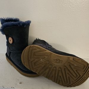 Kids Navy Blue Ugg Bootd
